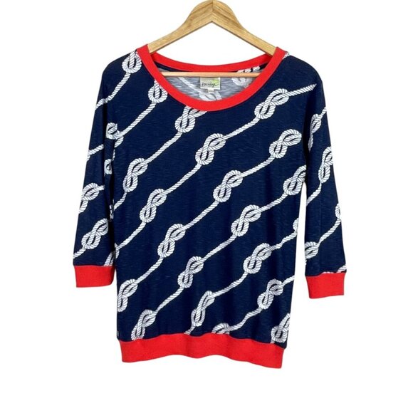 ANTHROPOLOGIE PORRIDGE GABBY NAUTICAL SWEATSHIRT - Picture 2 of 7